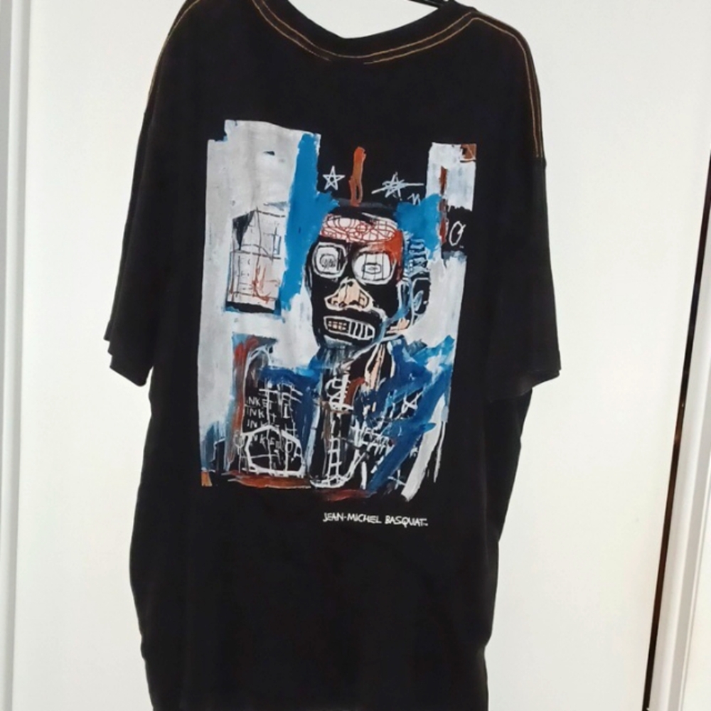 Cotton On Black Short Sleeve Tee with Abstract Graphic Print